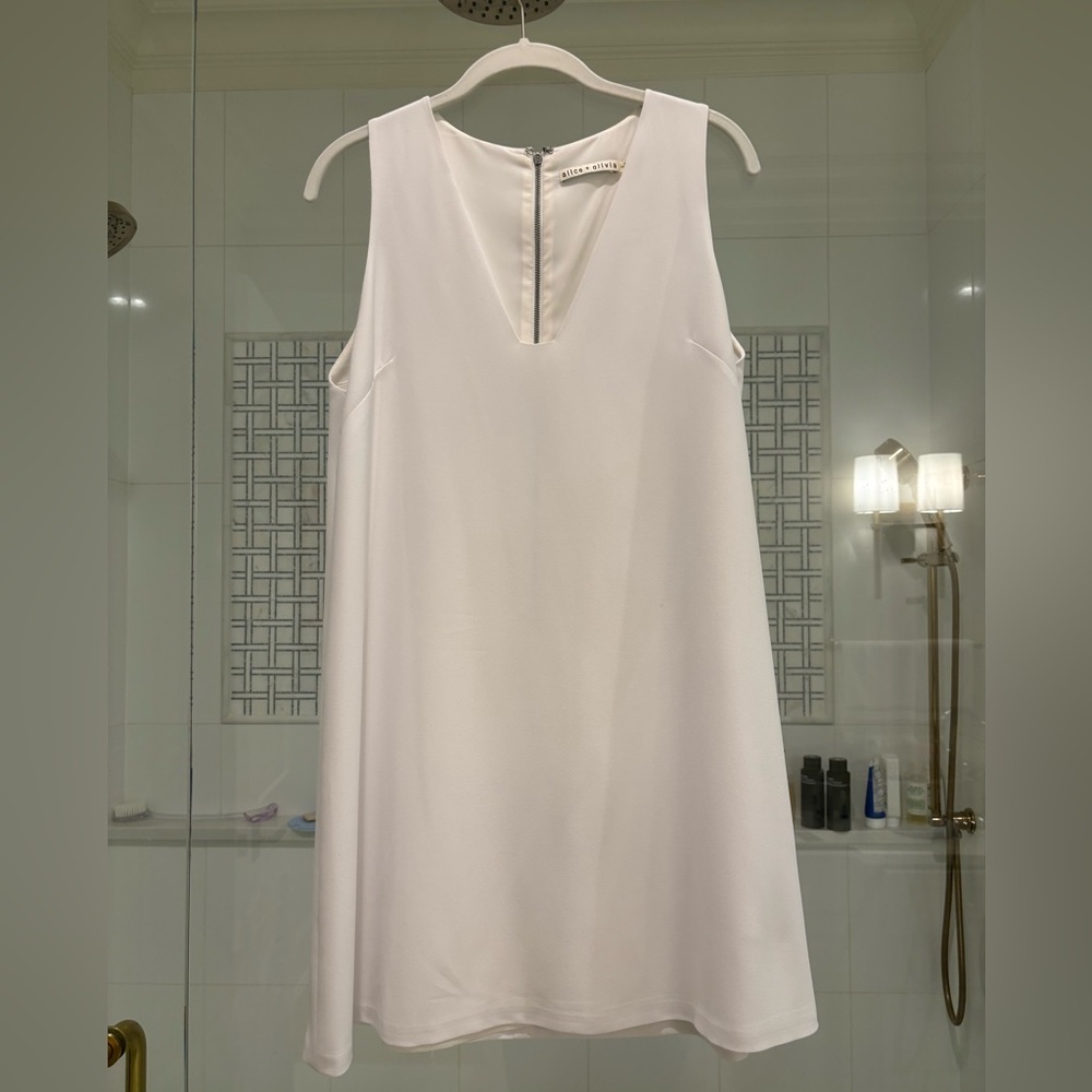 Alice + Olivia White Dress